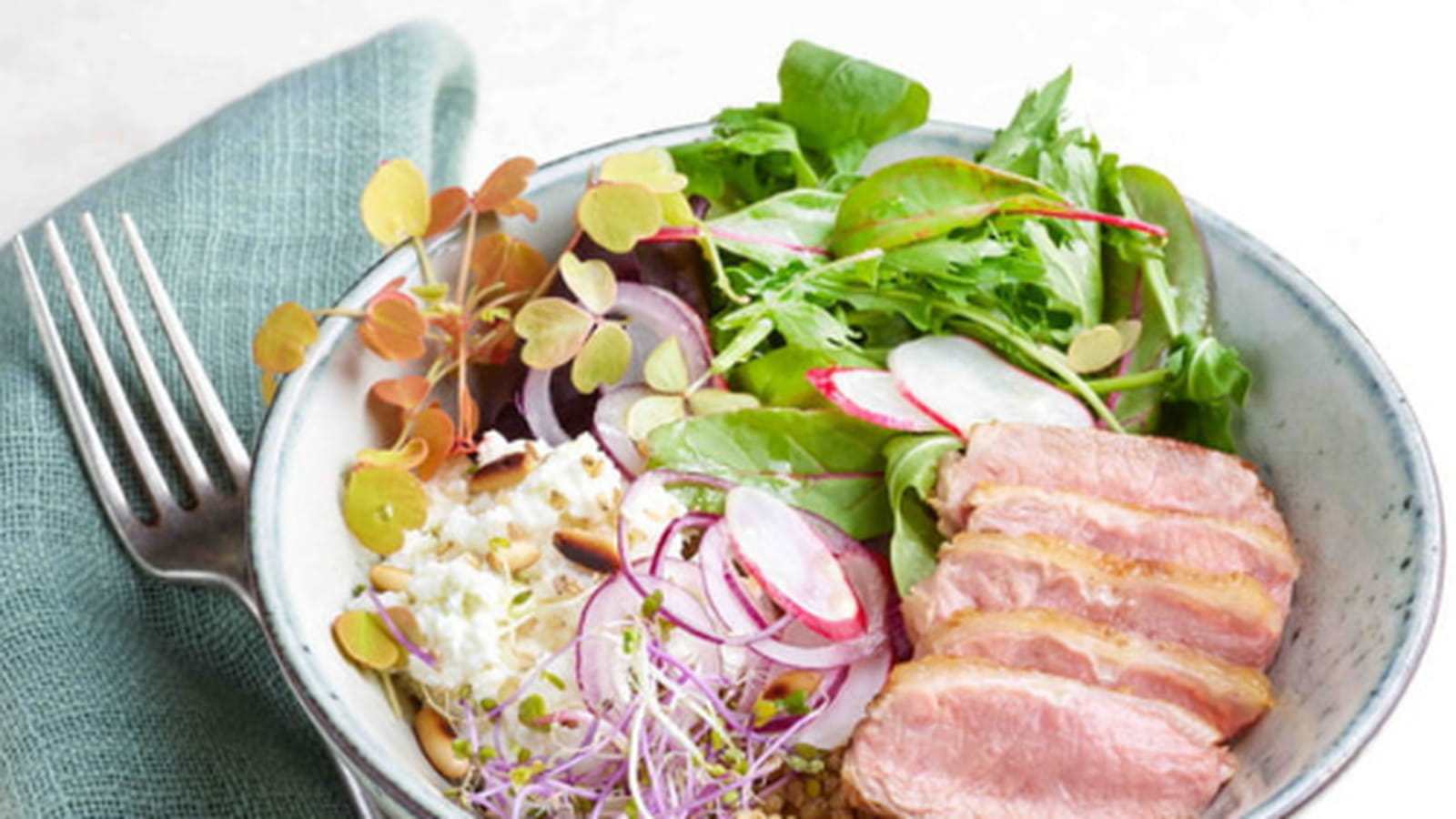 Petite salade de noisette d'agneau