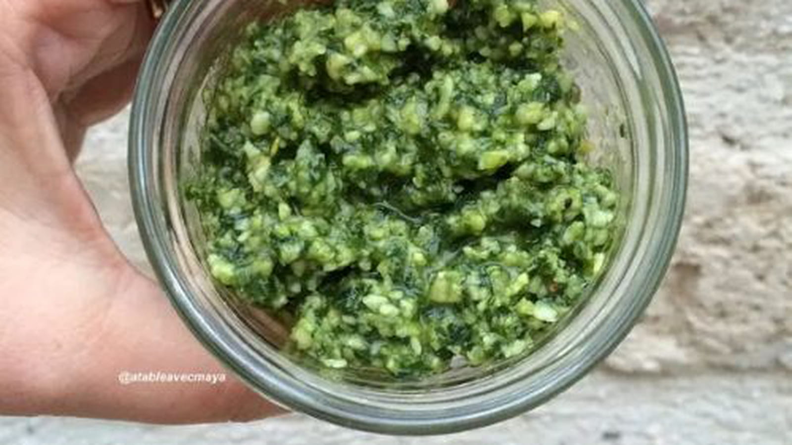 Pesto au basilic maison