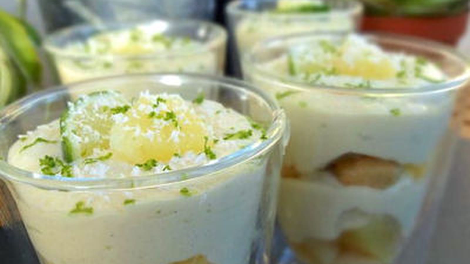 Tiramisu Citron vert, Ananas et Coco