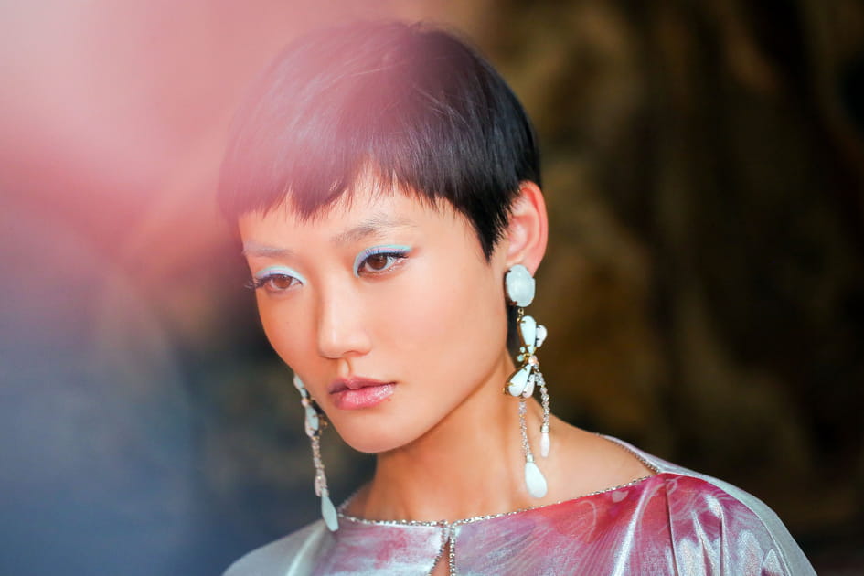 Le liner bleu chez Giorgio Armani Priv&eacute;