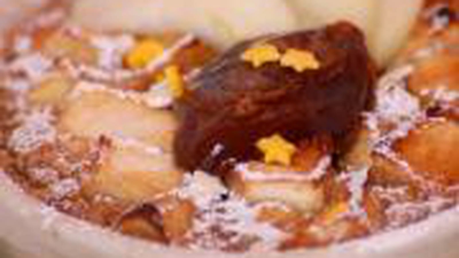 Clafoutis aux pommes et crème de marrons