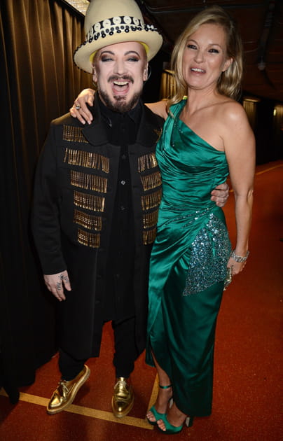 Boy George et Kate Moss, copains comme cochons