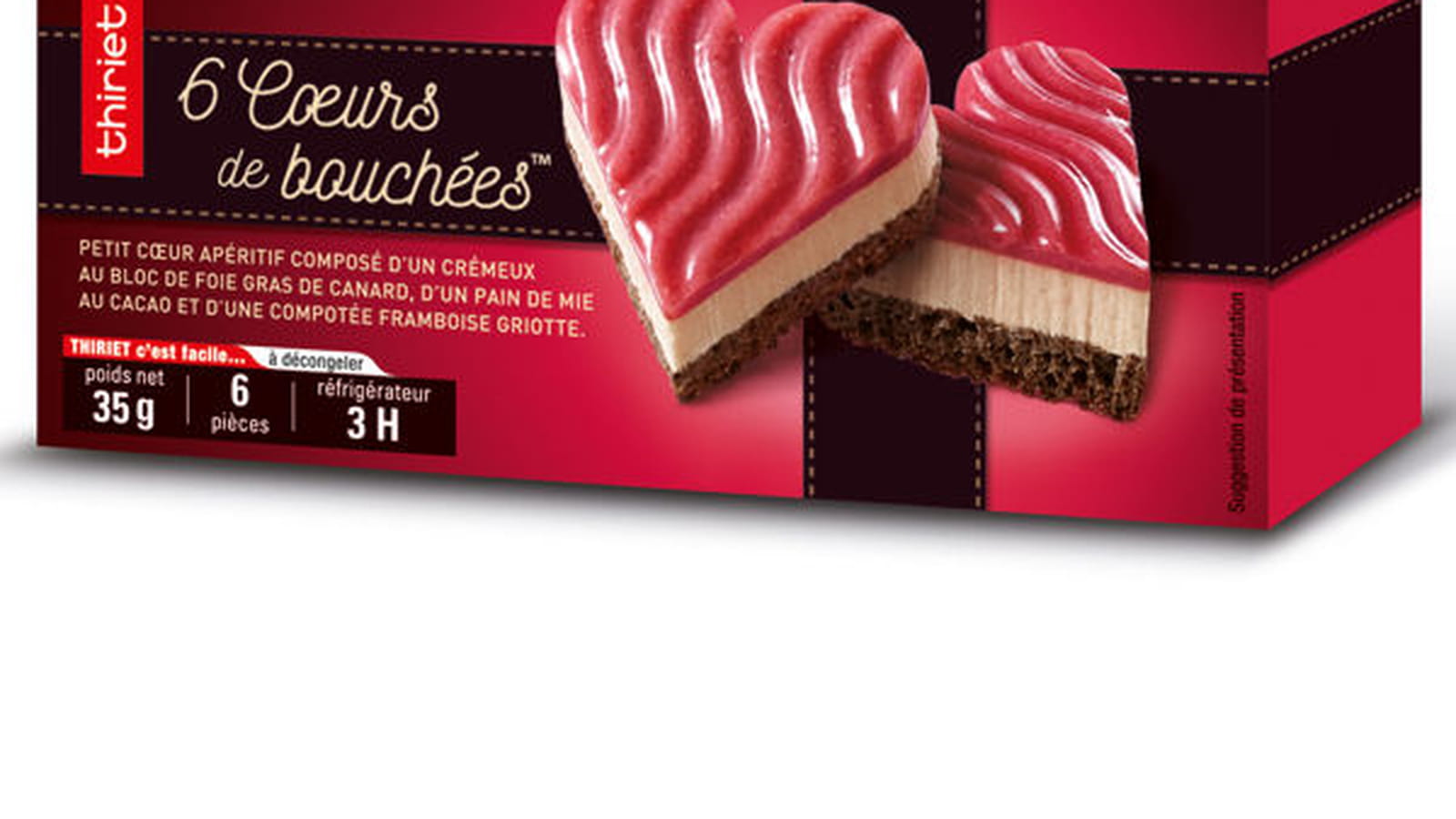 6 Coeurs de bouchées de Thiriet