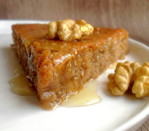 Gâteau aux noix et au miel