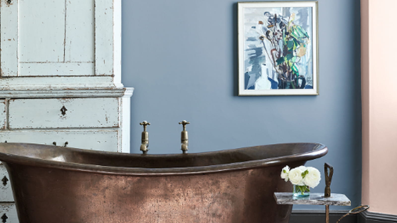 Peinture bleu gris de Little Green