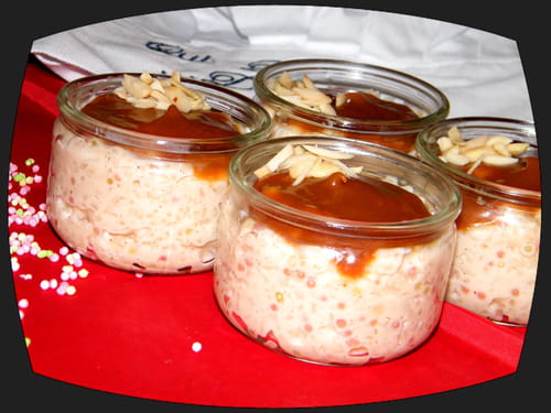Riz et perles de tapioca au lait et salidou