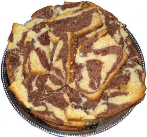 Gateau marbré chocolat/vanille