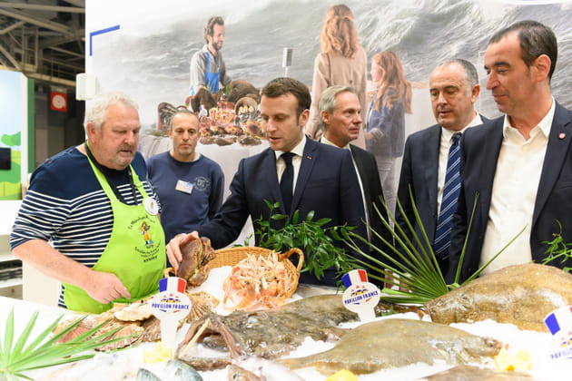 Emmanuel Macron, comme un poisson dans l'eau