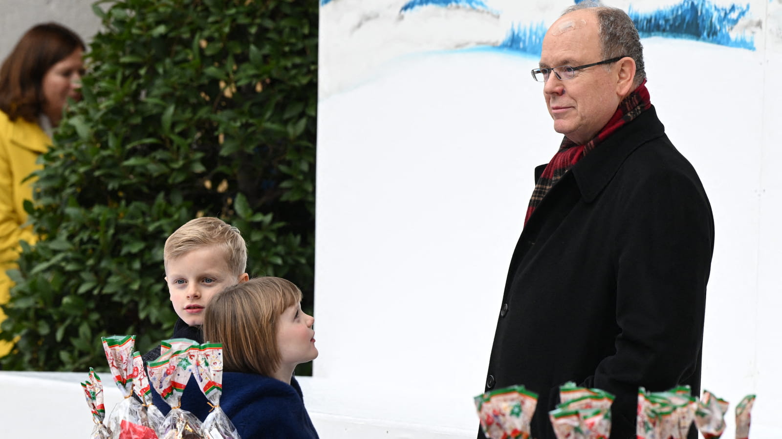 Le prince Albert de Monaco et ses enfants, Noël au palais