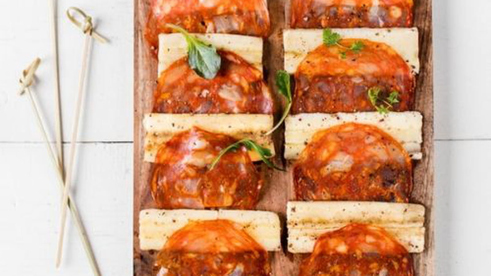 Carpaccio de chorizo et banane