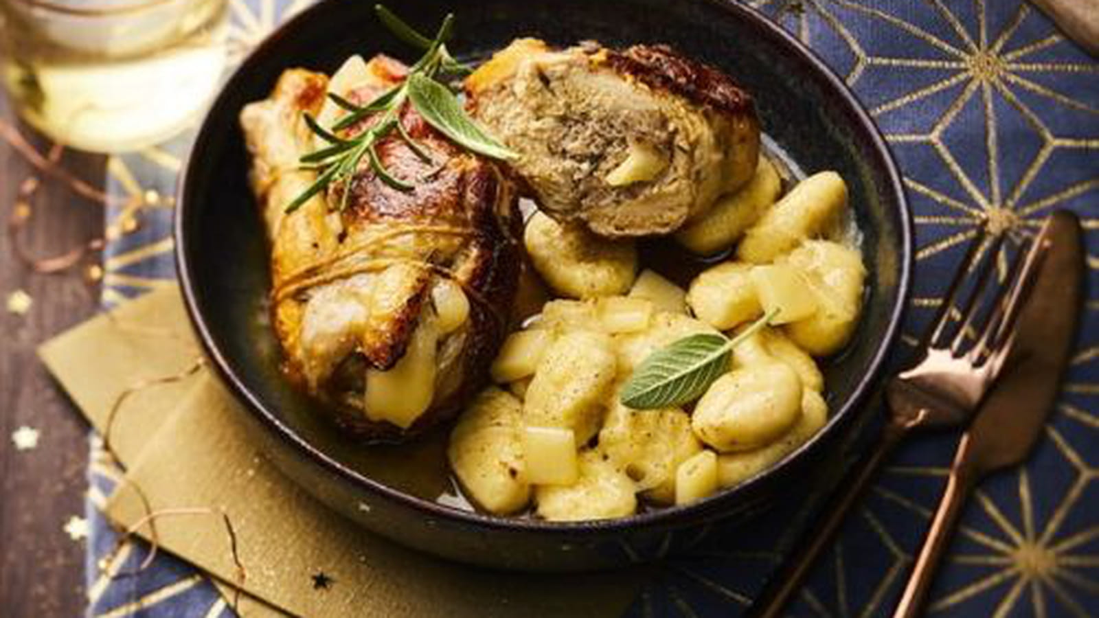 Suprêmes de pintade farcis