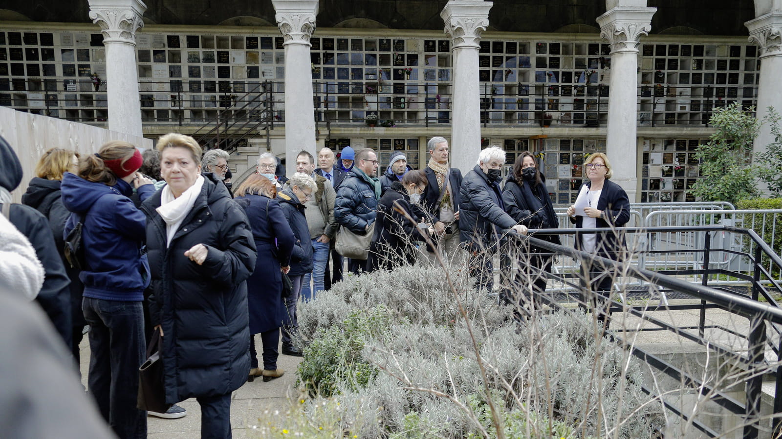 Famille, VIP et amis, obsèques de Mylène Demongeot à Paris