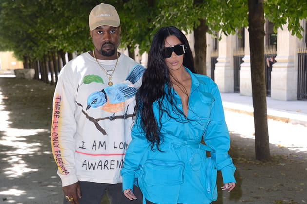 Kim Kardashian et Kanye West &agrave; Paris en juin 2018