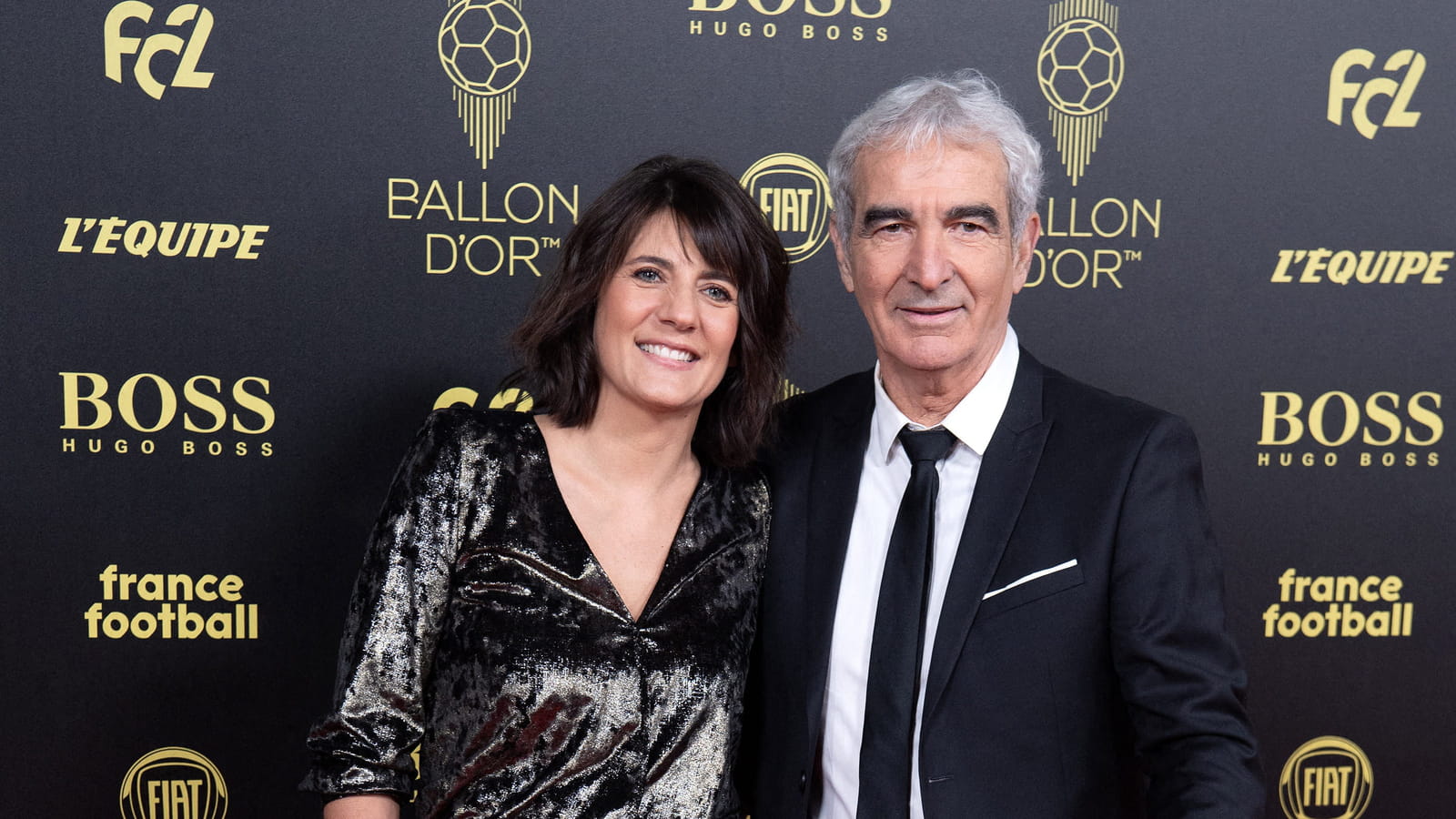 Estelle Denis et Raymond Domenech