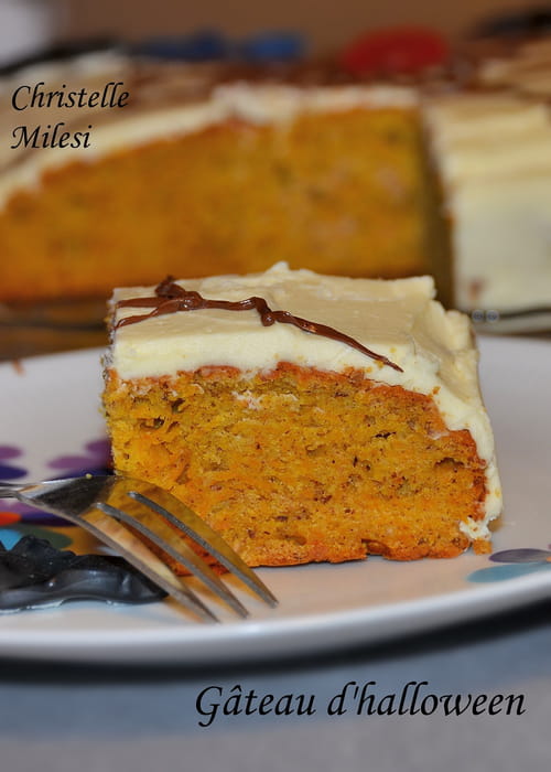 Gâteau d'Halloween au potiron et au miel