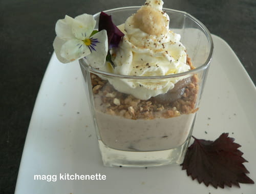Chatâignes et noisettes en verrine