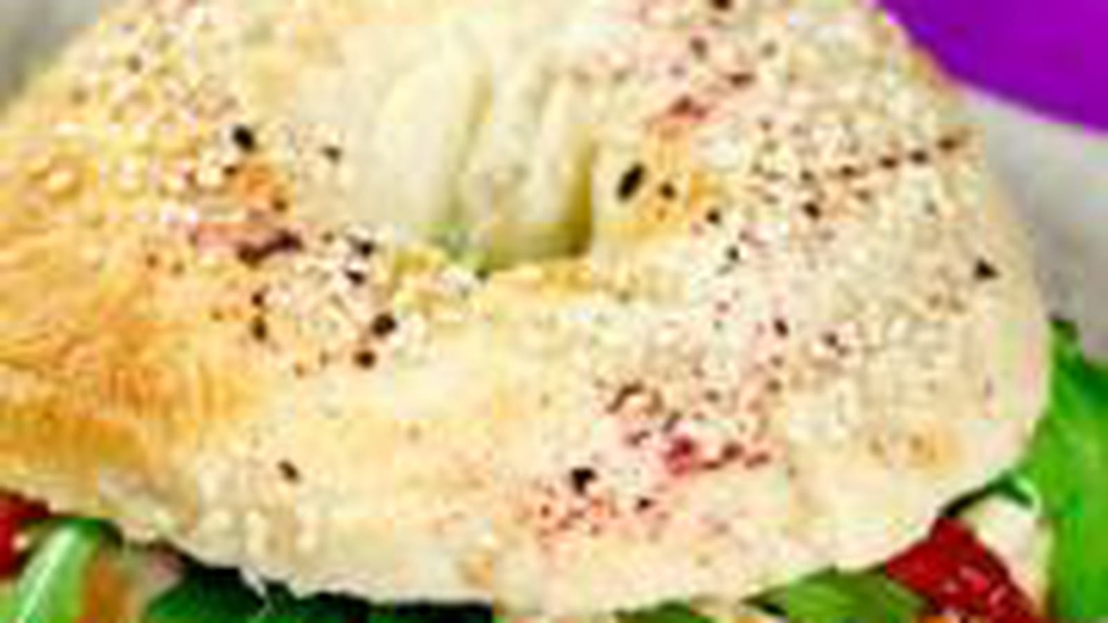 Bagels poulet grillé houmous