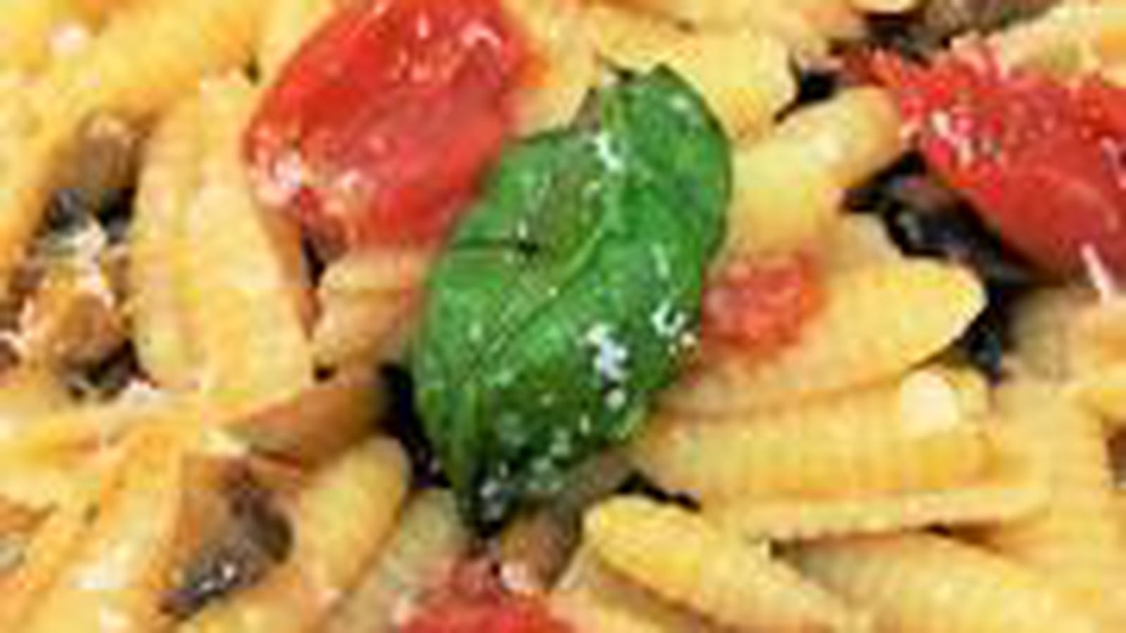 Gnocchetti sardi, aubergines et tomates cerise