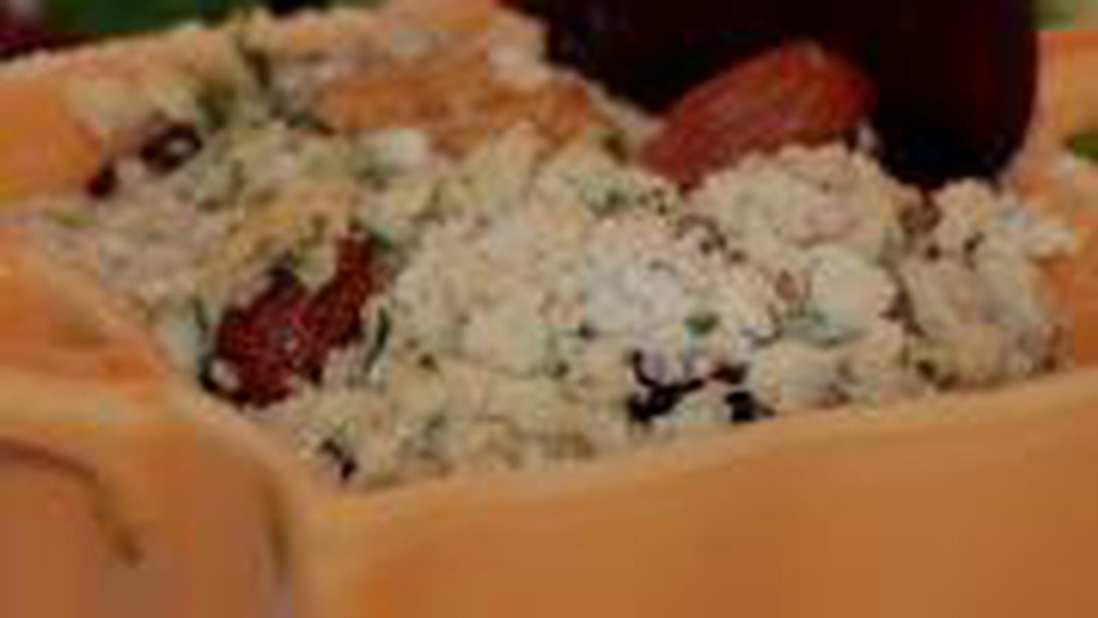 Crumble de betteraves rouges au roquefort