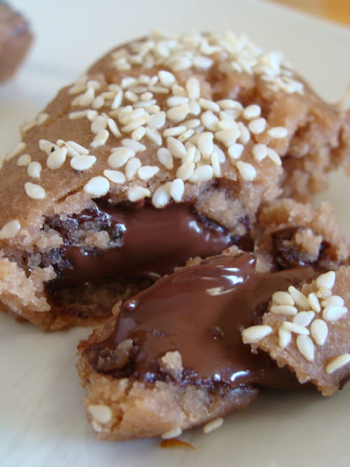 Moëlleux châtaignes coeur chocolat