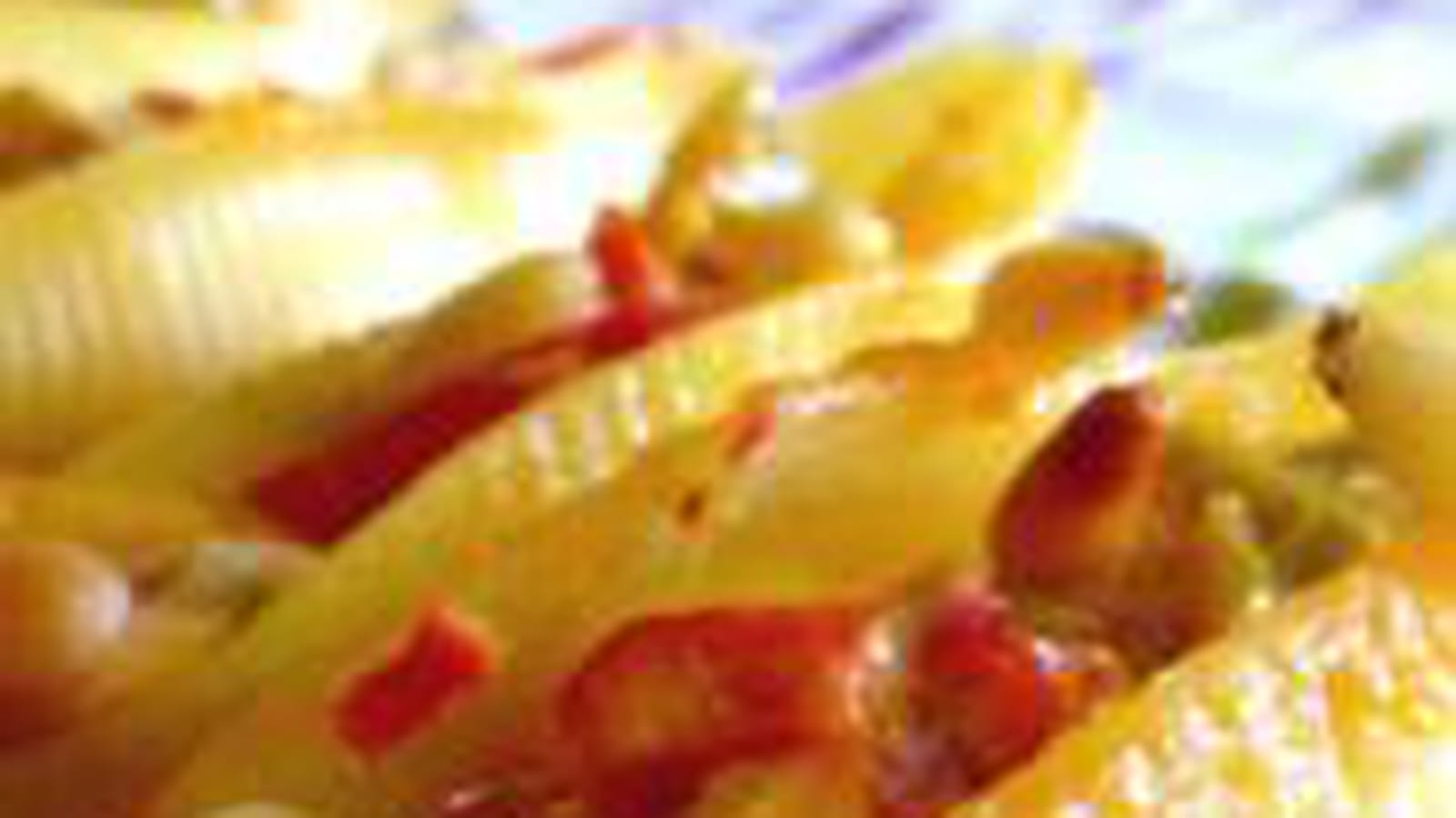 Conchiglie farcis aux poivrons et au brocciu