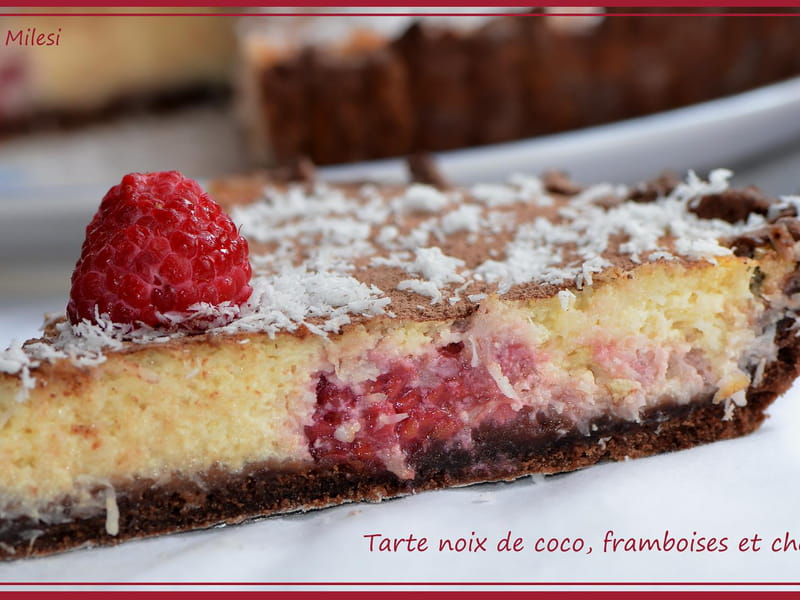 Recette De Tarte A La Noix De Coco Framboises Et Chocolat