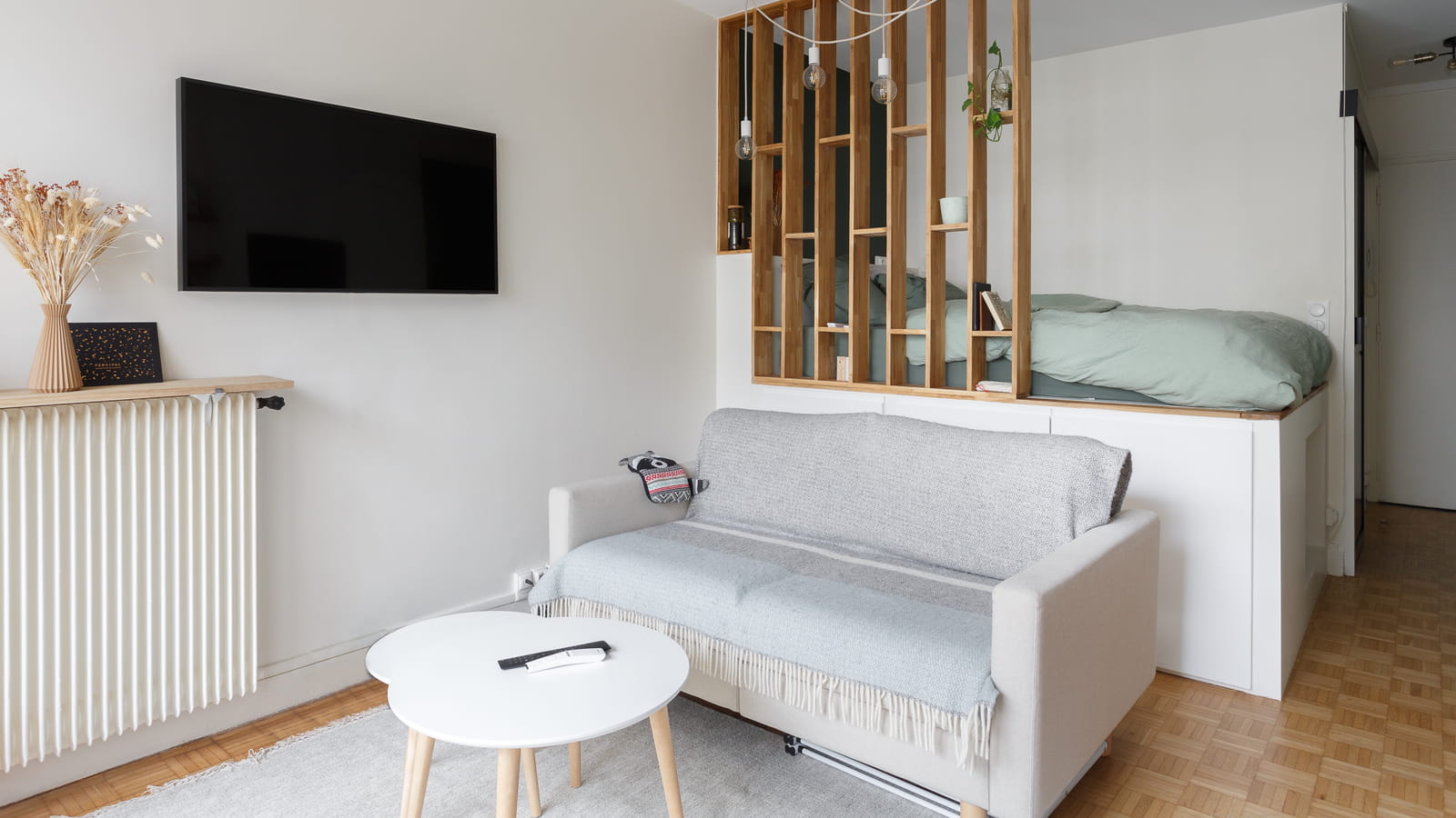 Salon avec coin nuit