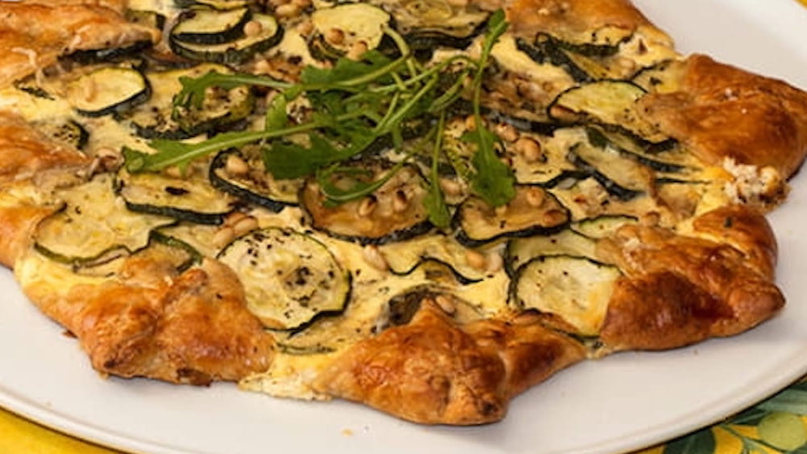 Tarte soleil à la ricotta et aux courgettes
