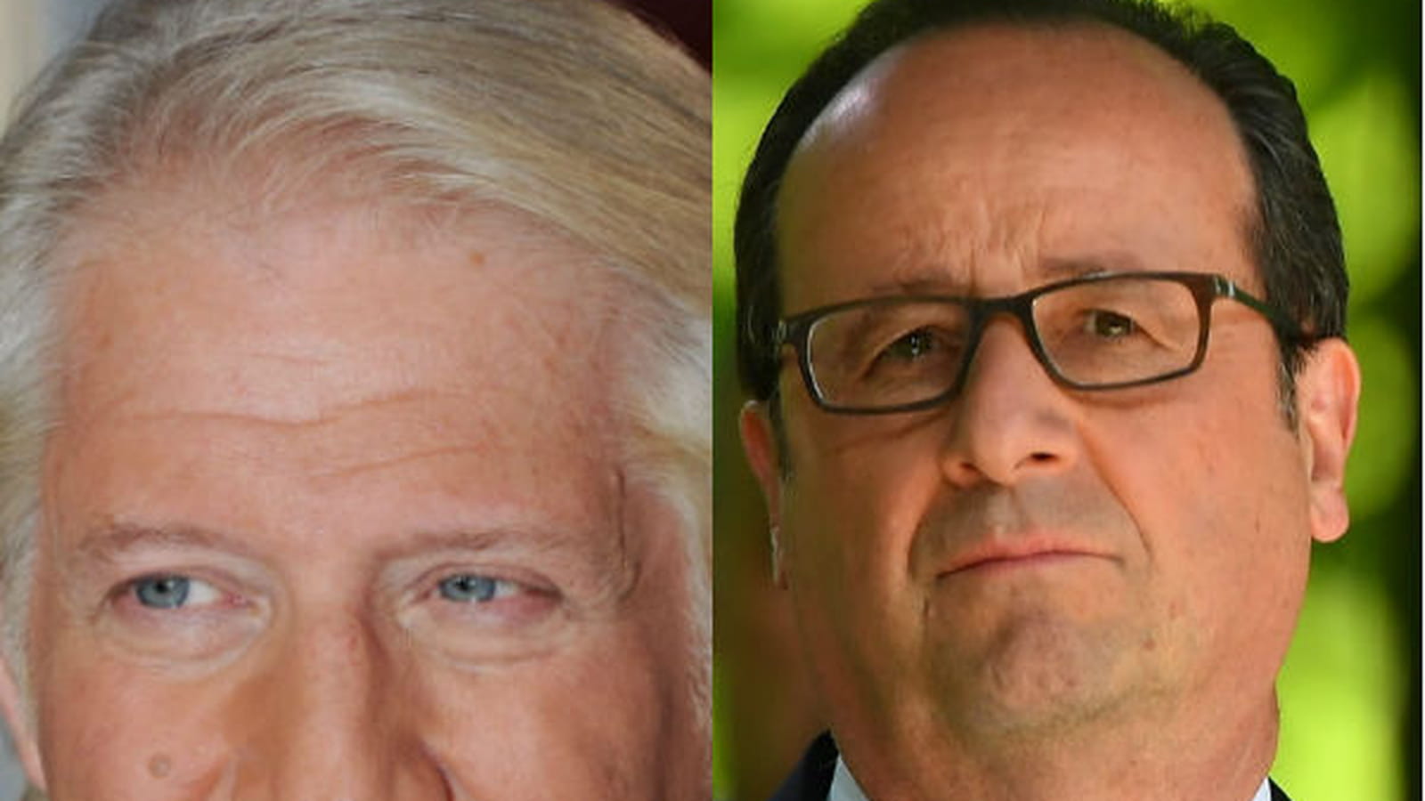 Patrick Sébastien et François Hollande 