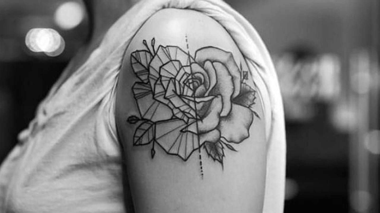 Une rose, deux faces