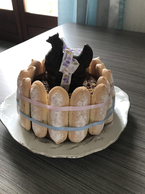 Charlotte au chocolat croustillant