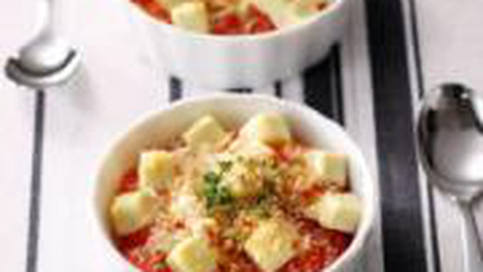 Petit Gratin à la tomate et au Kiri ®