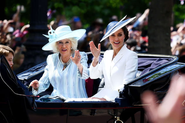 Avec Kate Middleton, pour le Jubil&eacute; de la reine, le 2&nbsp;juin 2022