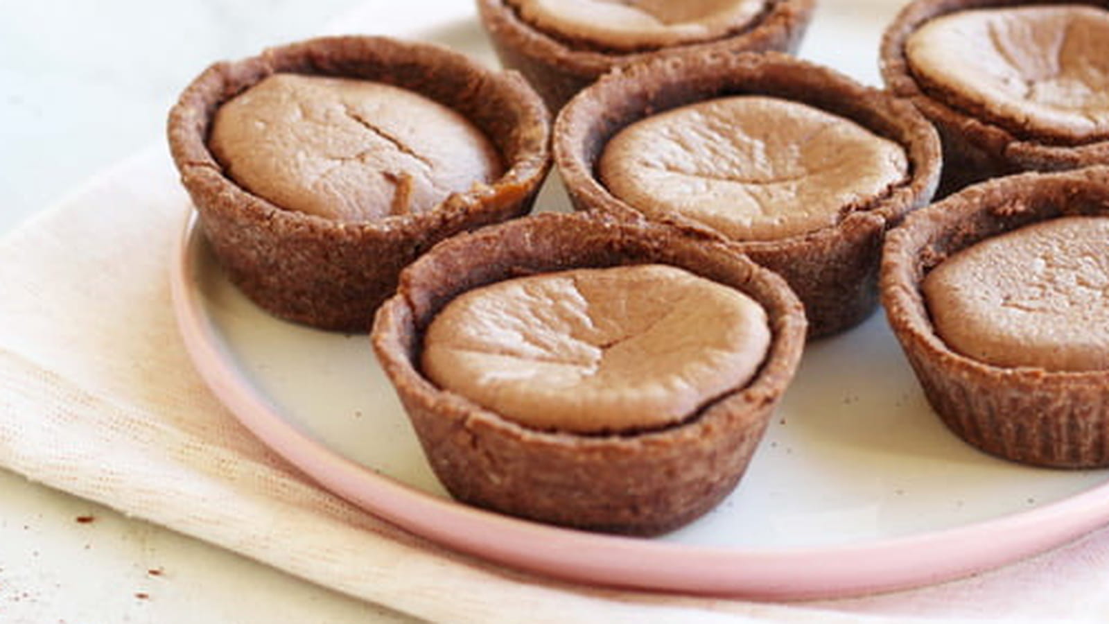 Tartelette au chocolat façon cheesecake