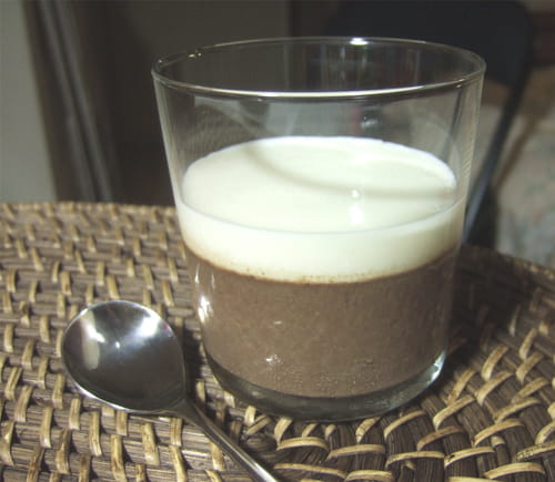 Panna cotta aux deux chocolats