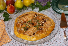 Tarte rustique aux poires à la crème de St-Agur et au miel : Etape 3