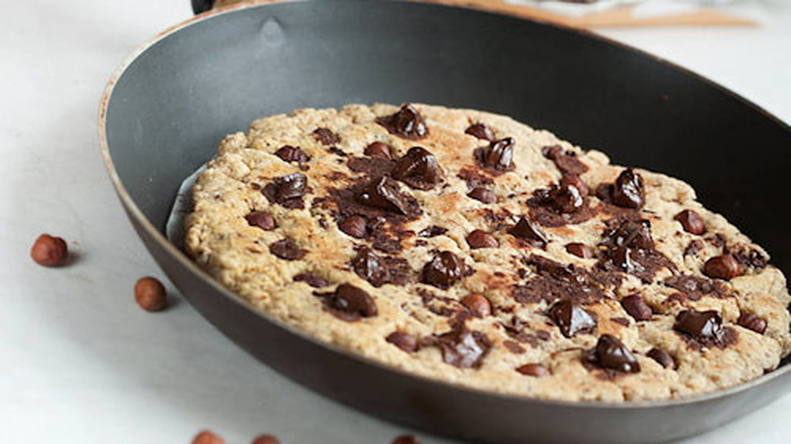 Cookie géant à la poêle