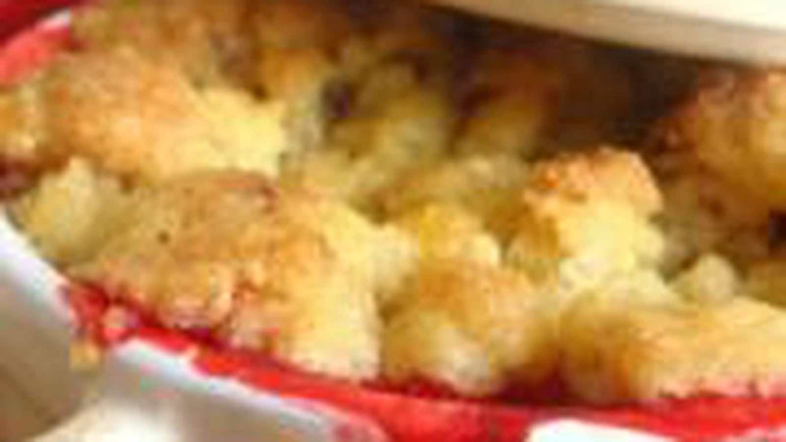 Crumble fraise rhubarbe