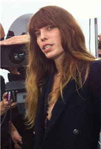 lou doillon au defile chanel pret a porter printemps ete 2013