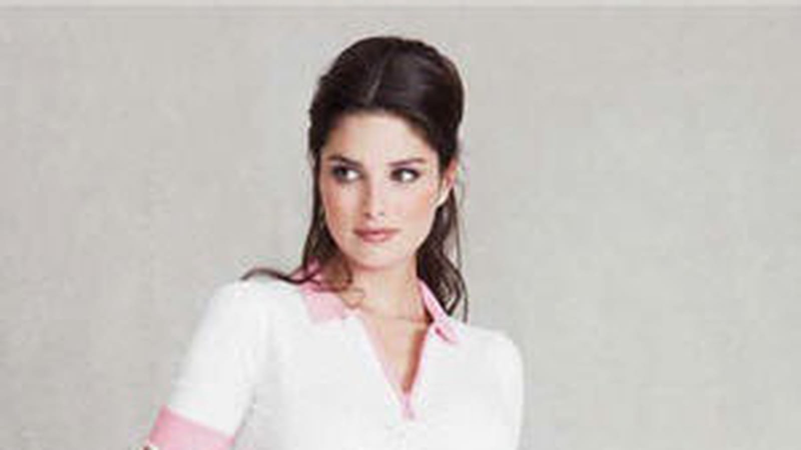 Robe polo rose et blanche de Chipie Women
