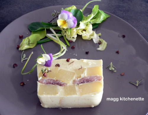 Terrine aux harengs fumés à la Parmentière