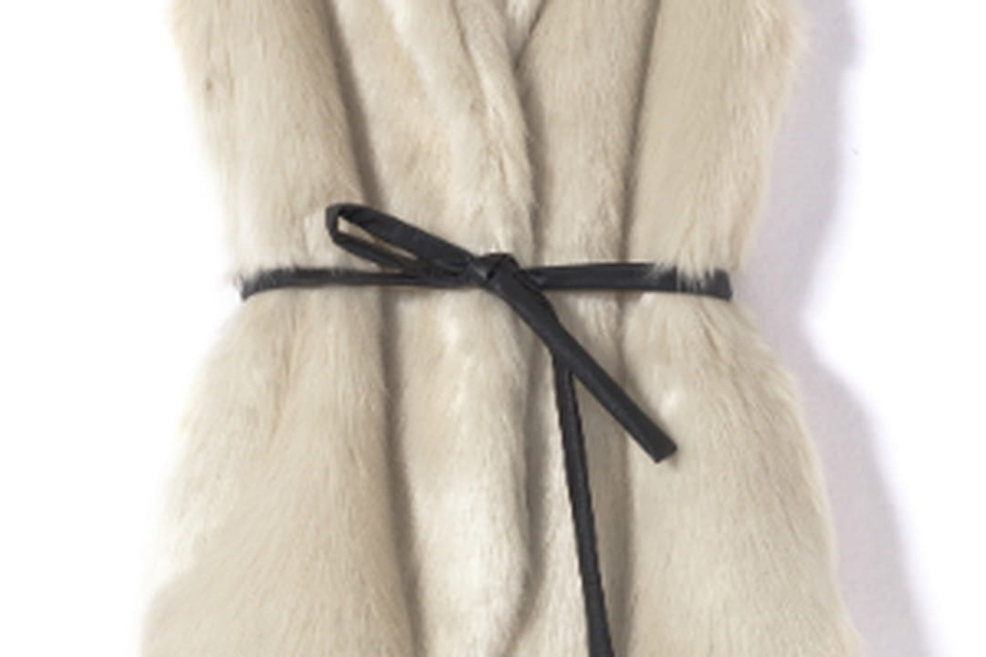 Gilet en fausse fourrure de Julie Guerlande