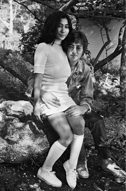 John Lennon et Yoko Ono, amoureux