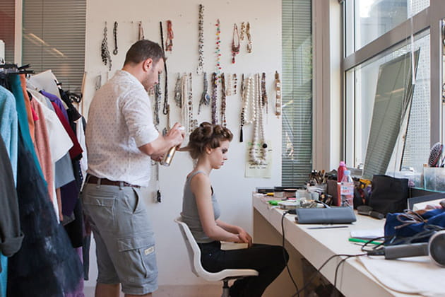 Le coiffage du modèle