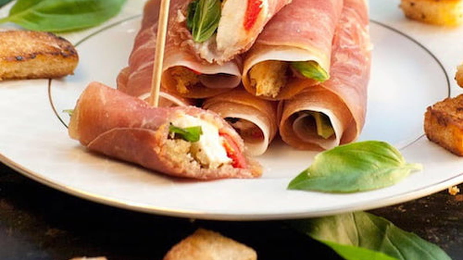 Roulés de Parme aux saveurs d'Italie