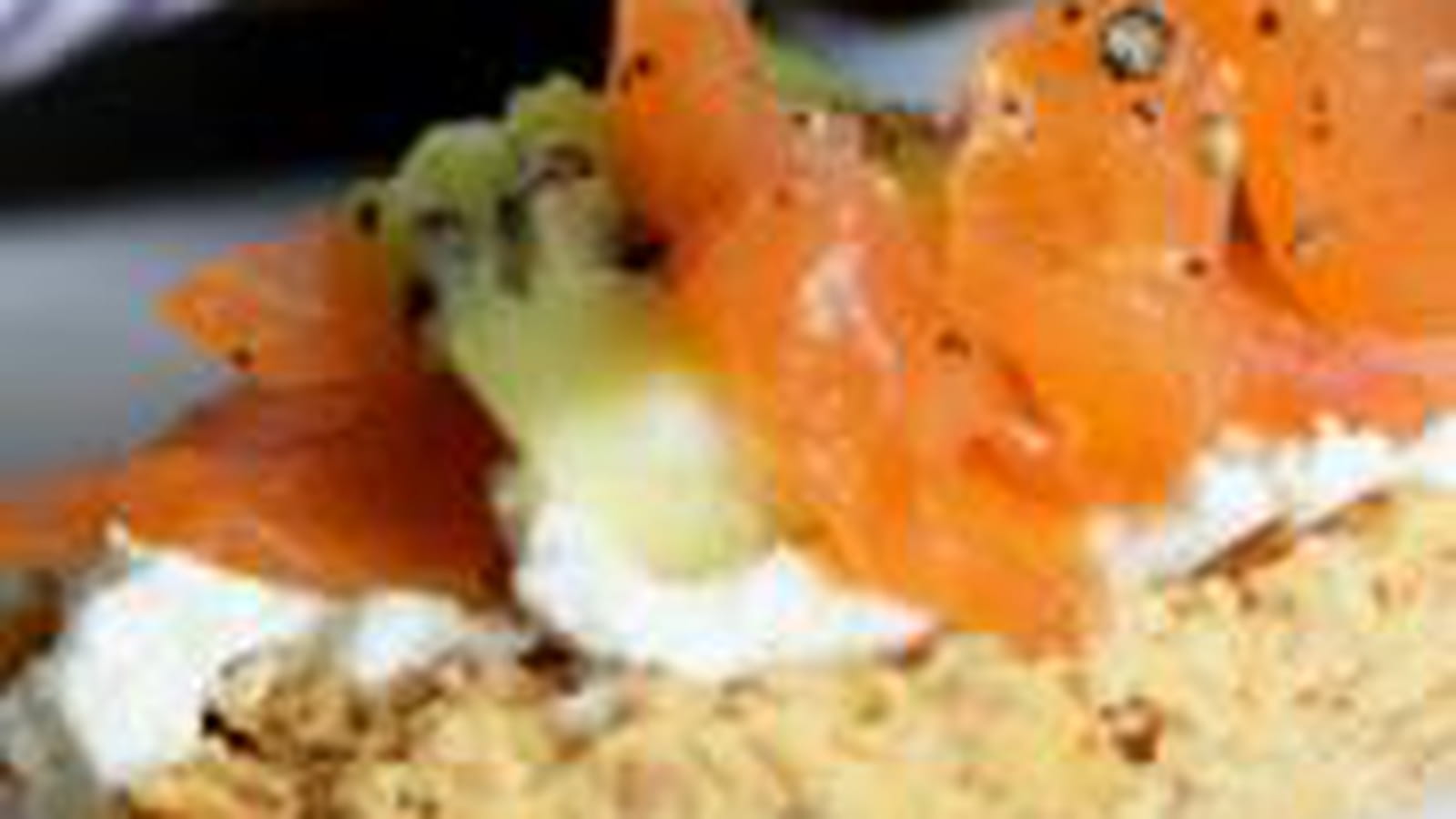 Tartines saumon - kiwi