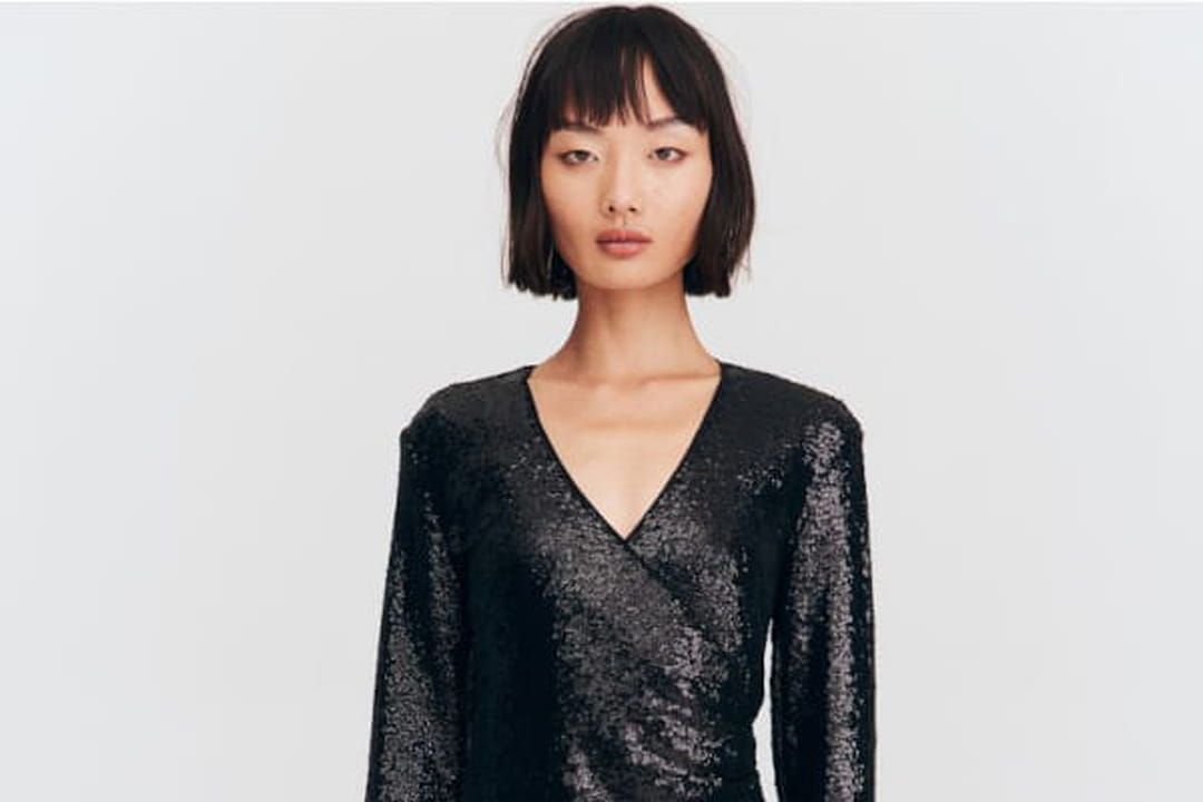 Robe en mesh pailleté