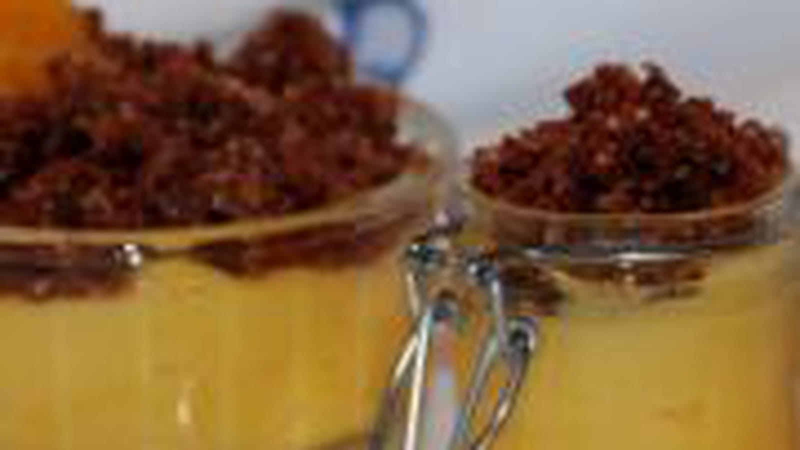 Crème orange crumble choco