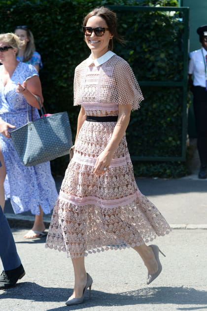 Pippa Middleton en robe en dentelle