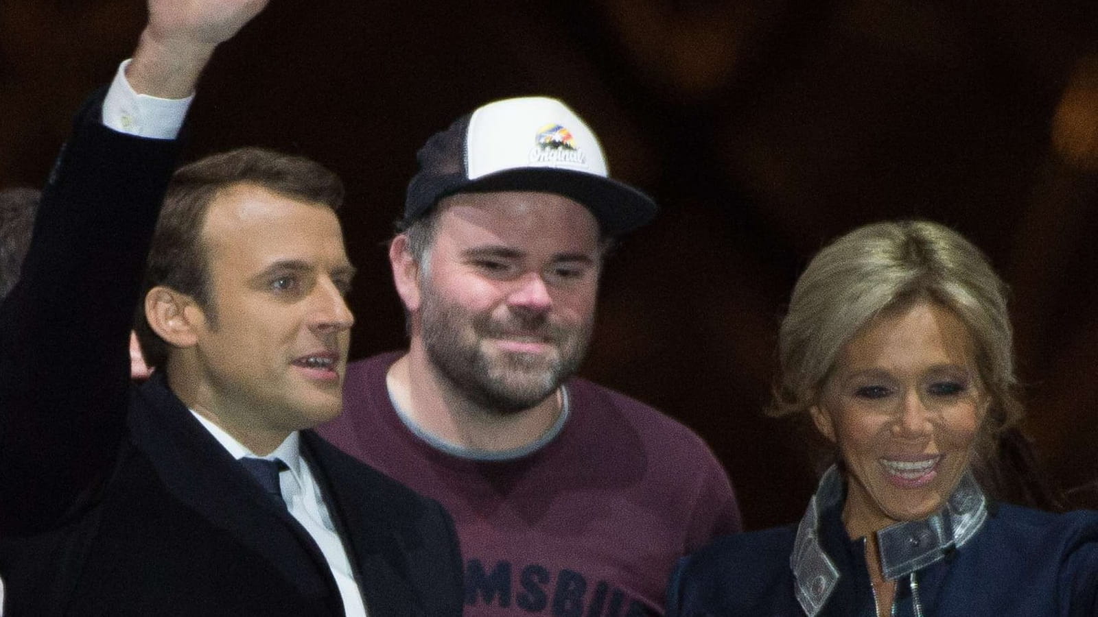 Emmanuel Macron et "l'homme à la casquette"